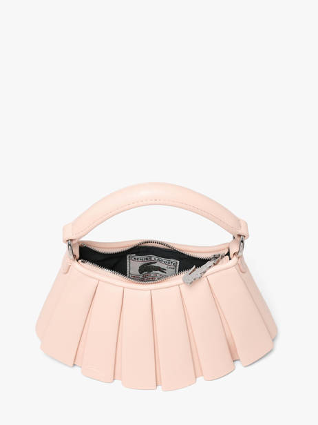 Cross Body Tas Lenglen Leder Lacoste Roze lenglen NU5219DP ander zicht 2
