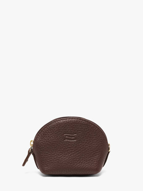 Portemonnee Caviar Leder Crinkles Bruin caviar 14026