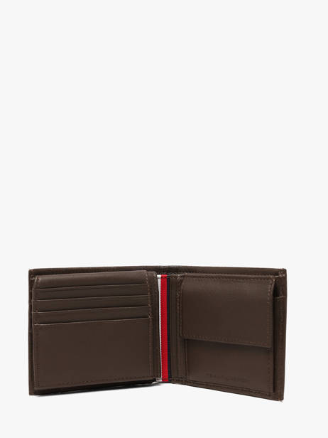 Portefeuille Leder Tommy hilfiger Bruin corporate AM14780 ander zicht 1