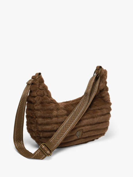 Schoudertas Quadri Le voyage en panier Bruin quadri AHP320 ander zicht 1