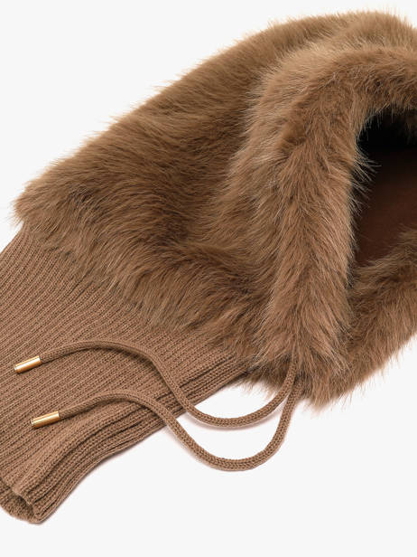 Balaclava Muts Met Teddy-effect Le voyage en panier Bruin accessoires AHC004 ander zicht 1