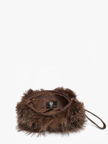 Cross Body Tas Doudou Le voyage en panier Bruin doudou AHP319 ander zicht 2
