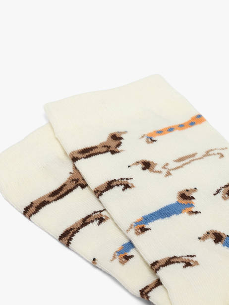 Sokken Besocks Beige socks women L ander zicht 1