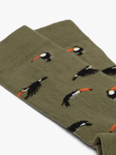 Sokken Besocks Groen socks men BETOUCAN ander zicht 1