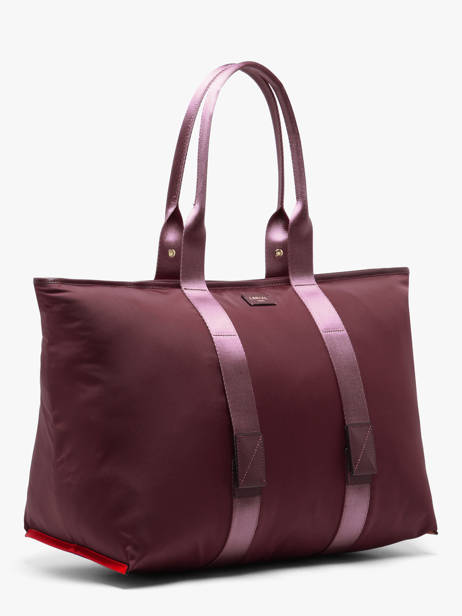 Schoudertas L Mistral Rollable Nylon En Leder Lancel Violet mistral A13996 ander zicht 2