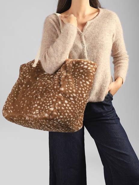 Schoudertas Claude Fawn Hindbag Bruin faon FN ander zicht 1
