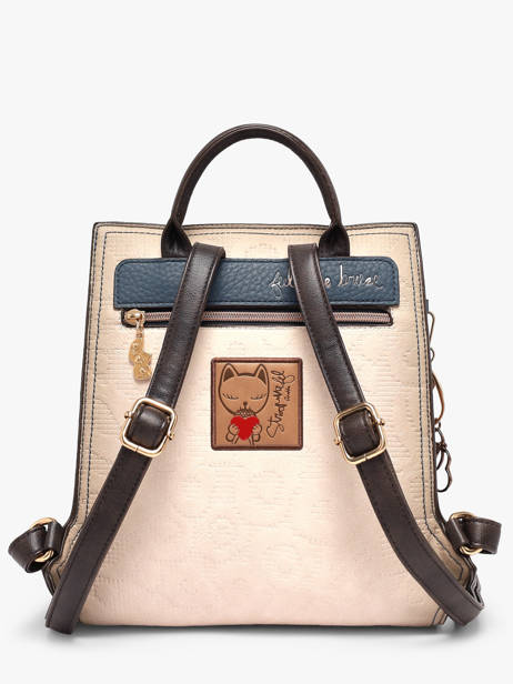 Rugzak Anekke Beige tulip 43705273 ander zicht 3