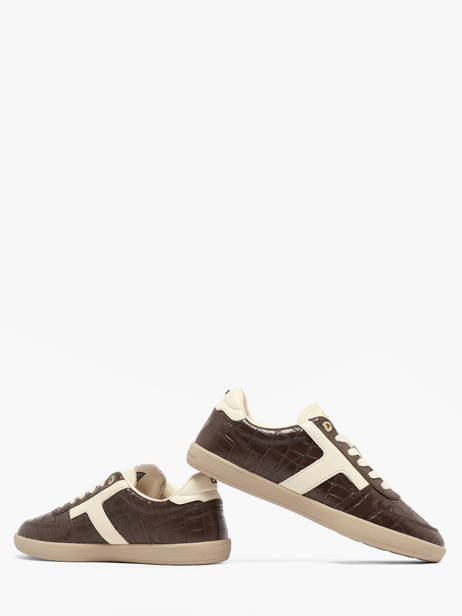 Sneakers Uit Leder Tommy hilfiger Bruin women 97730HK ander zicht 2