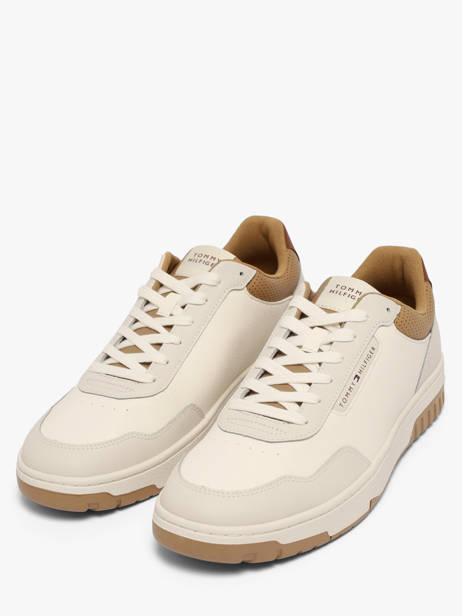 Sneakers Uit Leder Tommy hilfiger Beige men 59270GA ander zicht 1