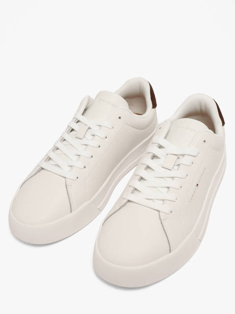 Sneakers Uit Leder Tommy hilfiger Wit men 536705U ander zicht 1