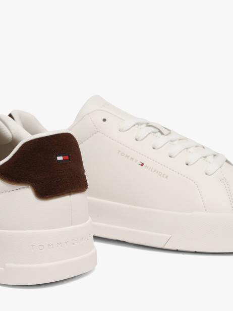 Sneakers Uit Leder Tommy hilfiger Wit men 536705U ander zicht 2