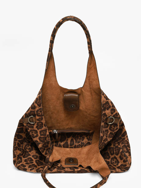 Schoudertas /cross Body Leopardo Mandoline Bruin leopardo L ander zicht 4