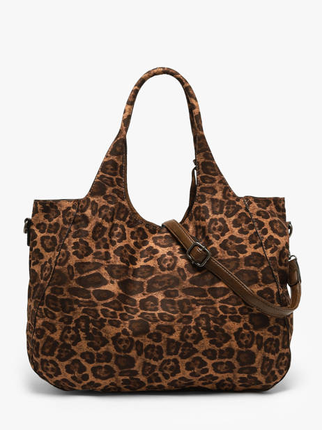 Schoudertas /cross Body Leopardo Mandoline Bruin leopardo L ander zicht 5