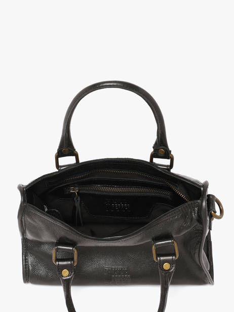 Cross Body Tas Cow Shiny Leder Basilic pepper Zwart cow shiny BCOS72 ander zicht 3