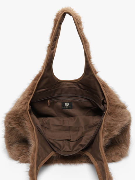 Schoudertas Doudou Le voyage en panier Bruin doudou AHP312 ander zicht 2