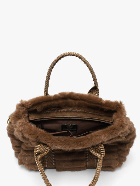 Handtas Quadri Le voyage en panier Bruin quadri AHP322 ander zicht 2