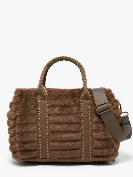 Handtas Quadri Le voyage en panier Bruin quadri AHP322 ander zicht 3