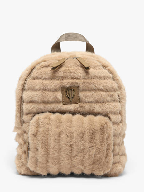 Rugzak Le voyage en panier Beige quadri AHP321