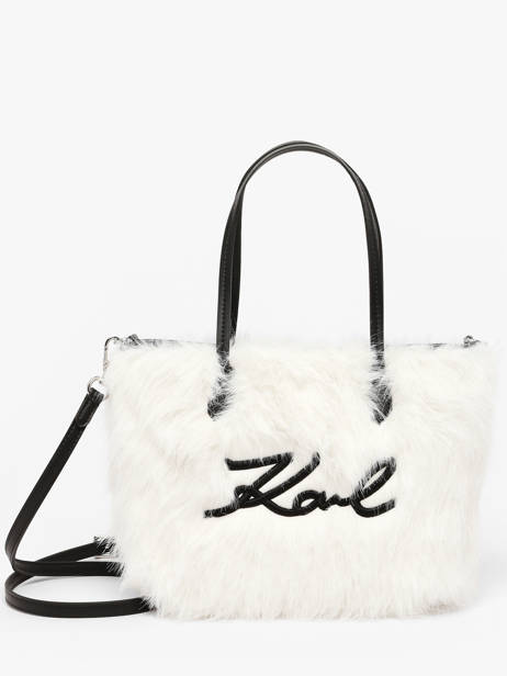 Schoudertas K Signature Karl lagerfeld Wit k signature B4W50019