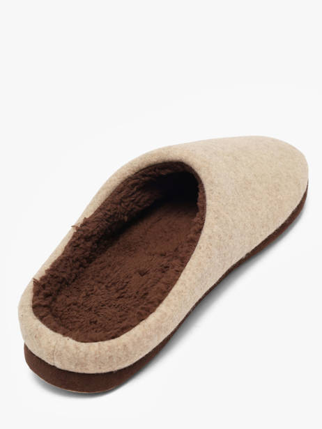 Pantoffels Isotoner Beige men 98279 ander zicht 2