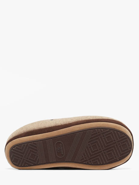 Pantoffels Isotoner Beige men 98279 ander zicht 4