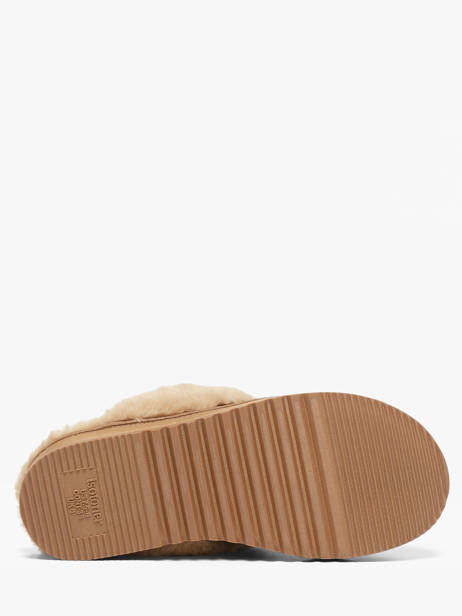 Pantoffels Uit Leder Isotoner Bruin women 97421 ander zicht 4