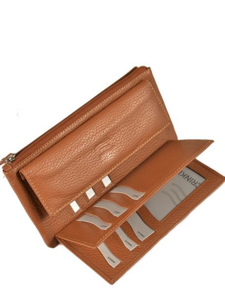 Portefeuille Leder Crinkles Bruin caviar 14104 ander zicht 1