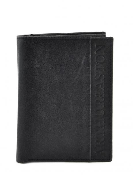 Portefeuille Diego Leder Arthur & aston Zwart diego 1438-800