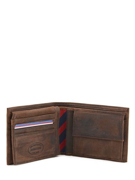 Portefeuille Leder Tommy hilfiger Bruin johnson AM00660 ander zicht 4