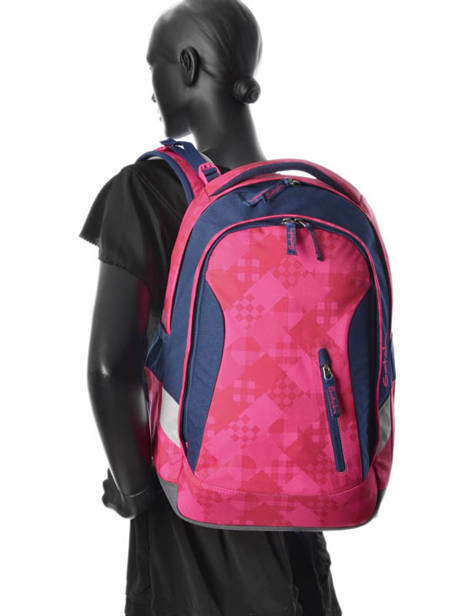 Rugzak 1 Compartiment Satch Roze pack SAT-SLE ander zicht 3