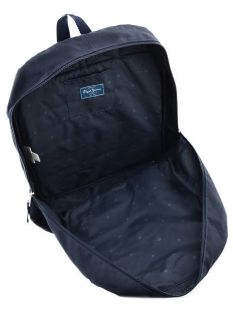 Rugzak 1 Compartiment Pepe jeans Blauw mangrove 64223 ander zicht 5