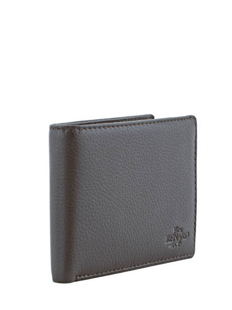 Portefeuille Leder Yves renard Bruin foulonne 2377 ander zicht 1