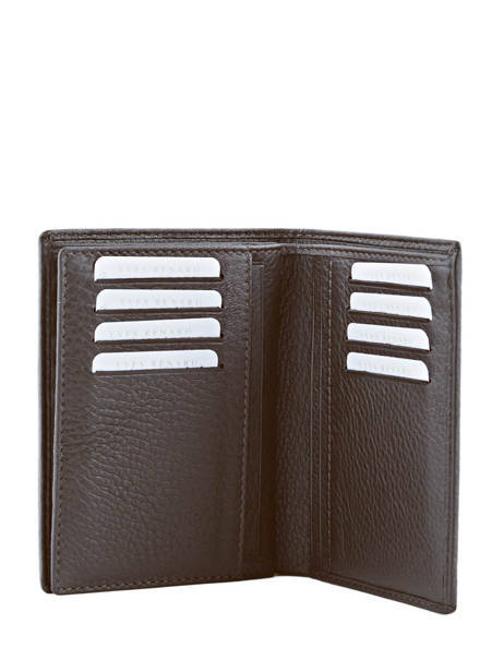 Portefeuille Foulonne Leder Yves renard Bruin foulonne 23425 ander zicht 3