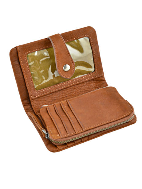 Portefeuille Leder Nat et nin Bruin vintage JOYCE ander zicht 3