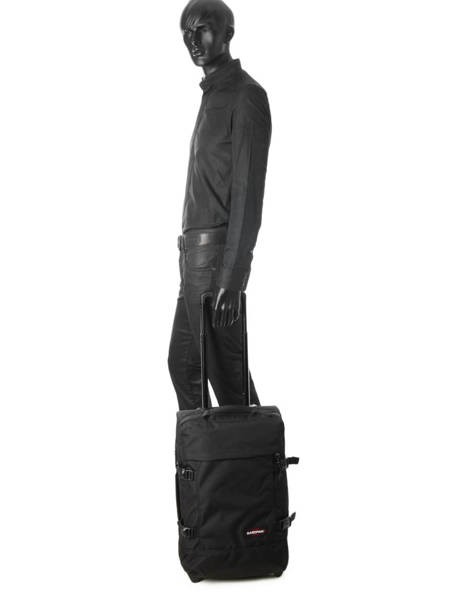 Handbagage Rugzak Eastpak Zwart authentic luggage K96L ander zicht 2