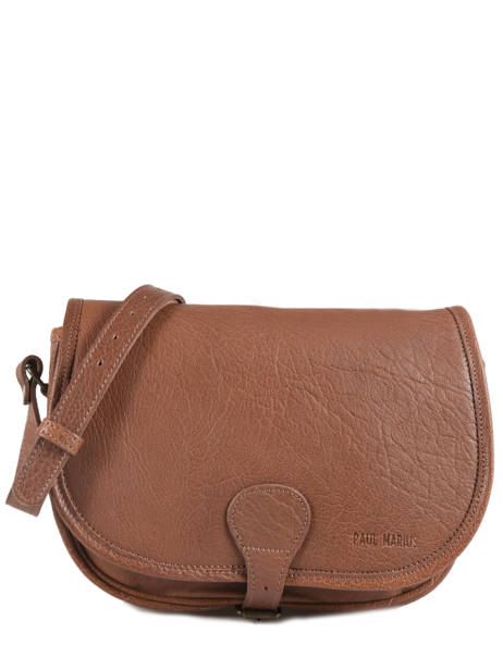 Cross Body Tas Le Vagabond Leder Paul marius Bruin vintage VAGABOND