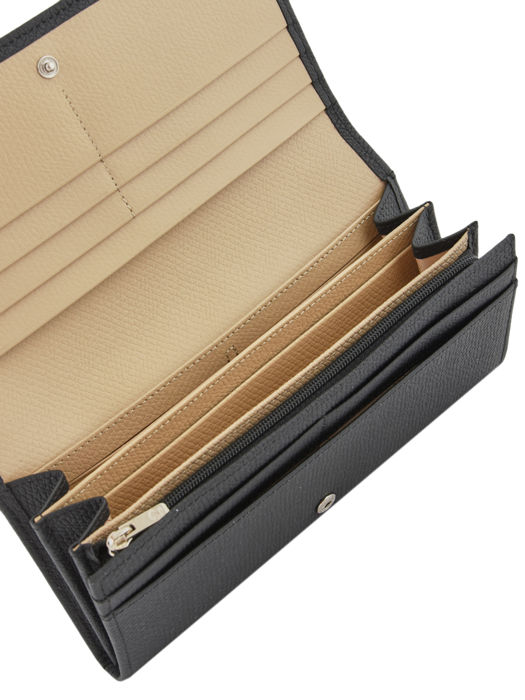 Longchamp Roseau Portefeuille Zwart