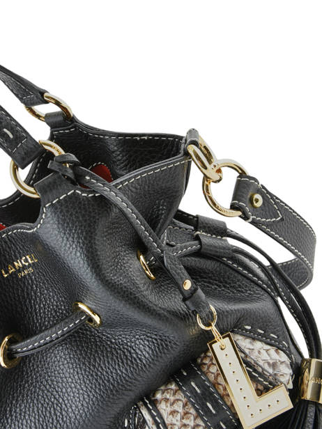 Bucket Bag S Premier Flirt Python Leder Lancel Zwart premier flirt A10528 ander zicht 3