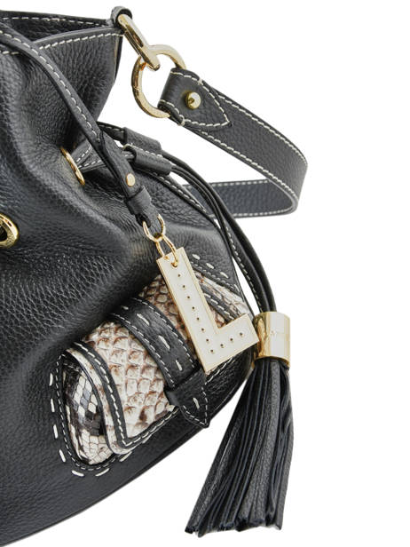 Bucket Bag S Premier Flirt Python Leder Lancel Zwart premier flirt A10528 ander zicht 2