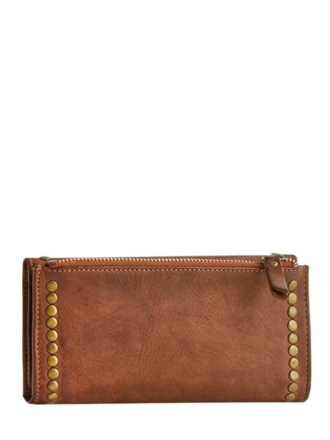 Portefeuille Heritage Leder Biba Bruin heritage POR4L ander zicht 2