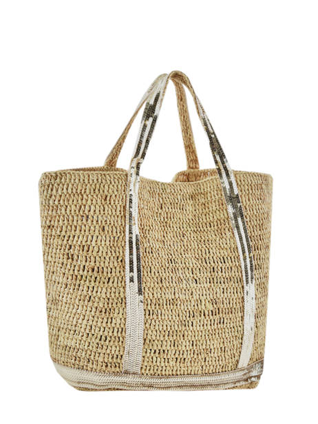 Handtas Le Cabas Raffia Pailletten Vanessa bruno Beige cabas raphia 64V40413 ander zicht 3