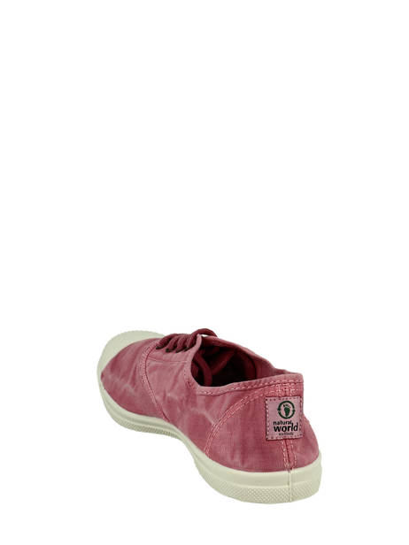 Low-top Sneakers Natural world Roze women 102E ander zicht 2