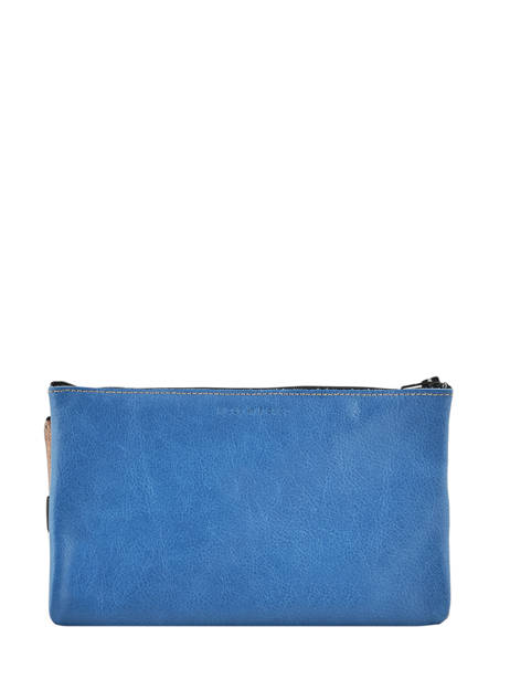 Portemonnee L Met Elastiek Leder Etrier Blauw bandit manchot f EBM121 ander zicht 2