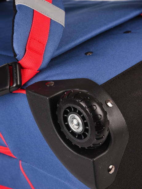 Rugzak Op Wieltjes 2 Compartimenten Federat. france football Blauw equipe de france 203X204R ander zicht 2