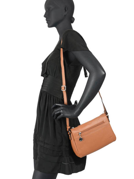 Cross Body Tas Confort Leder Hexagona Bruin confort 466744 ander zicht 1