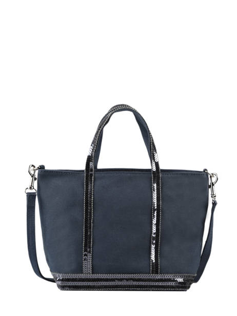 Cross Body Tas Baby Cabas Pailletten Vanessa bruno Blauw cabas 1V40410 ander zicht 1
