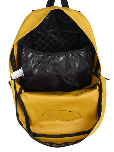 Rugzak 1 Compartiment Vans Geel backpack VN0A3UI6 ander zicht 4