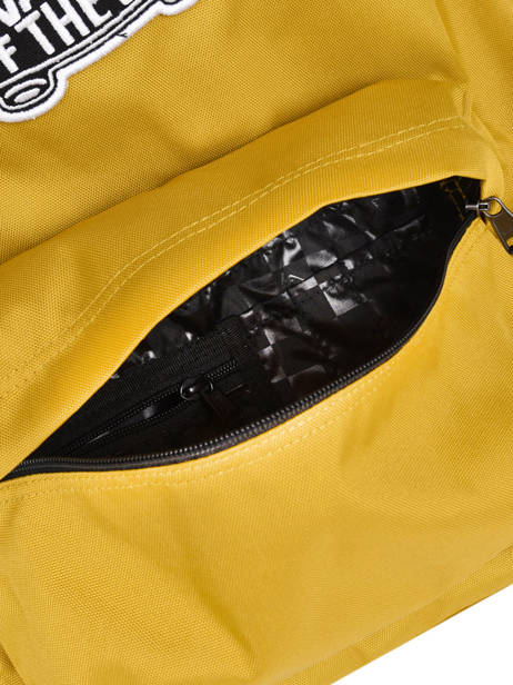 Rugzak 1 Compartiment Vans Geel backpack VN0A3UI6 ander zicht 5