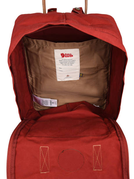 Rugzak Kånken 1 Compartiment Fjallraven Rood kanken n°2 23565 ander zicht 5