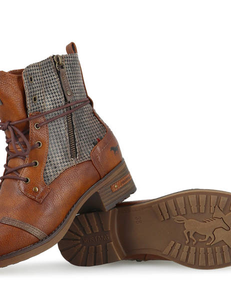 Enkellaarsjes Mustang Bruin women 1229510 ander zicht 2